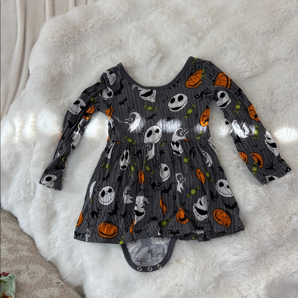 Little Sleepies Gray Halloween Bodysuit